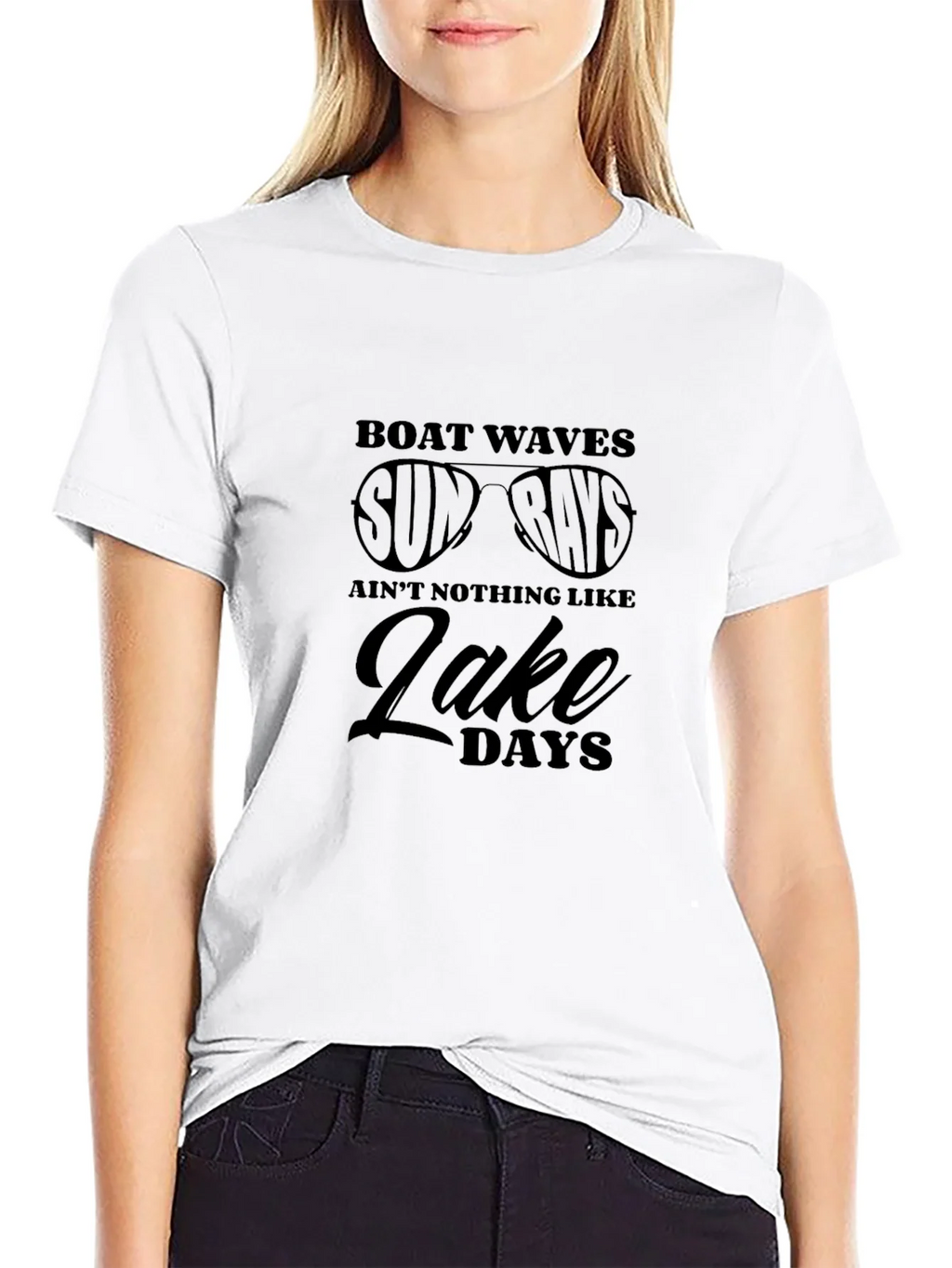 Boat Waves Sun Rays Lake Days Graphic T-Shirt product image 8
