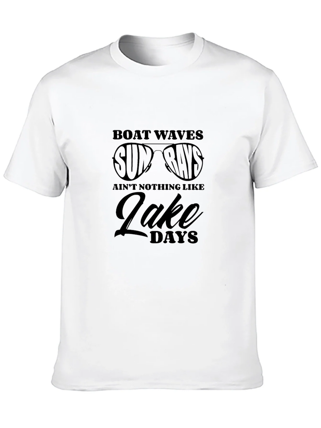 Boat Waves Sun Rays Lake Days Graphic T-Shirt product image 9