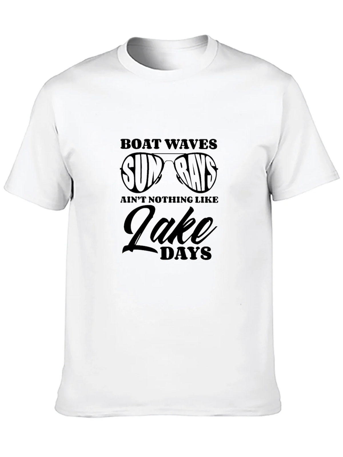 Boat Waves Sun Rays Lake Days Graphic T-Shirt product image 9