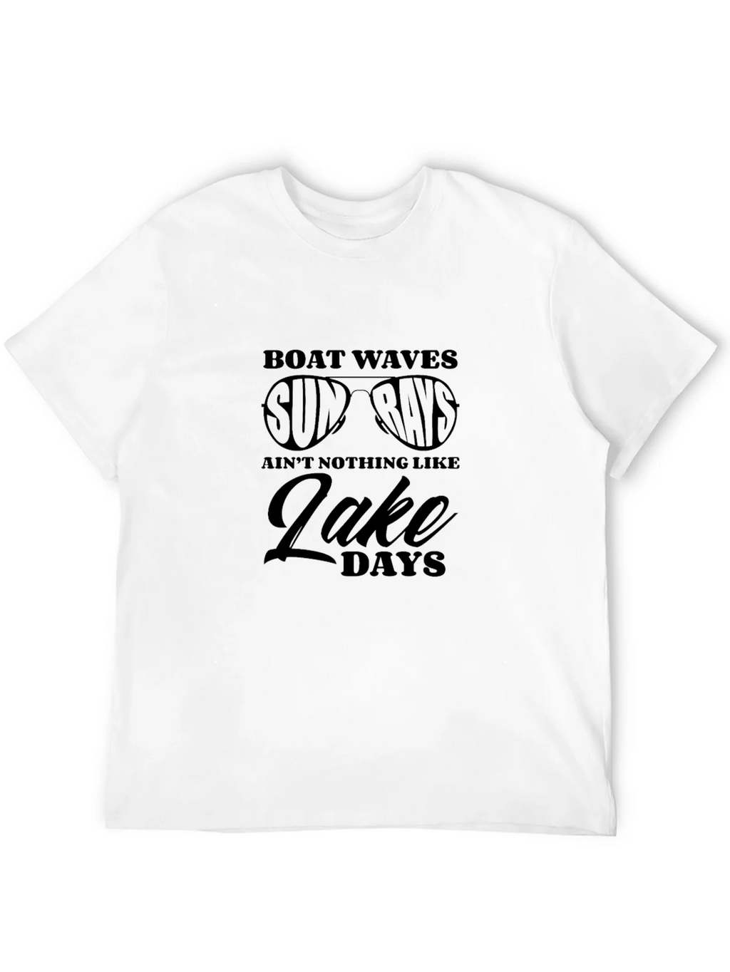 Boat Waves Sun Rays Lake Days Graphic T-Shirt product image 11