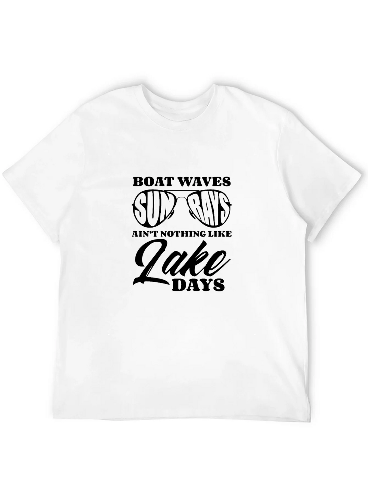 Boat Waves Sun Rays Lake Days Graphic T-Shirt product image 11