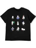 Unicorn Graphic Print T-Shirt - Funny Animal Tee product image 1