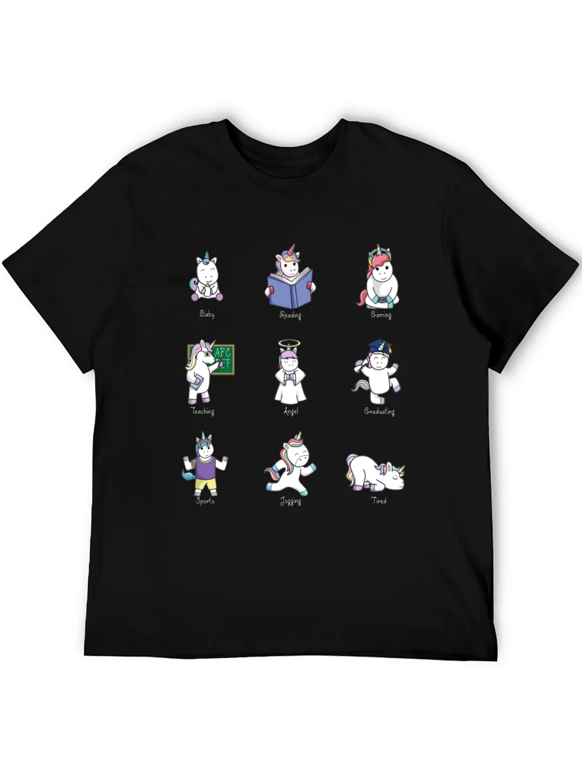 Unicorn Graphic Print T-Shirt - Funny Animal Tee product image 1