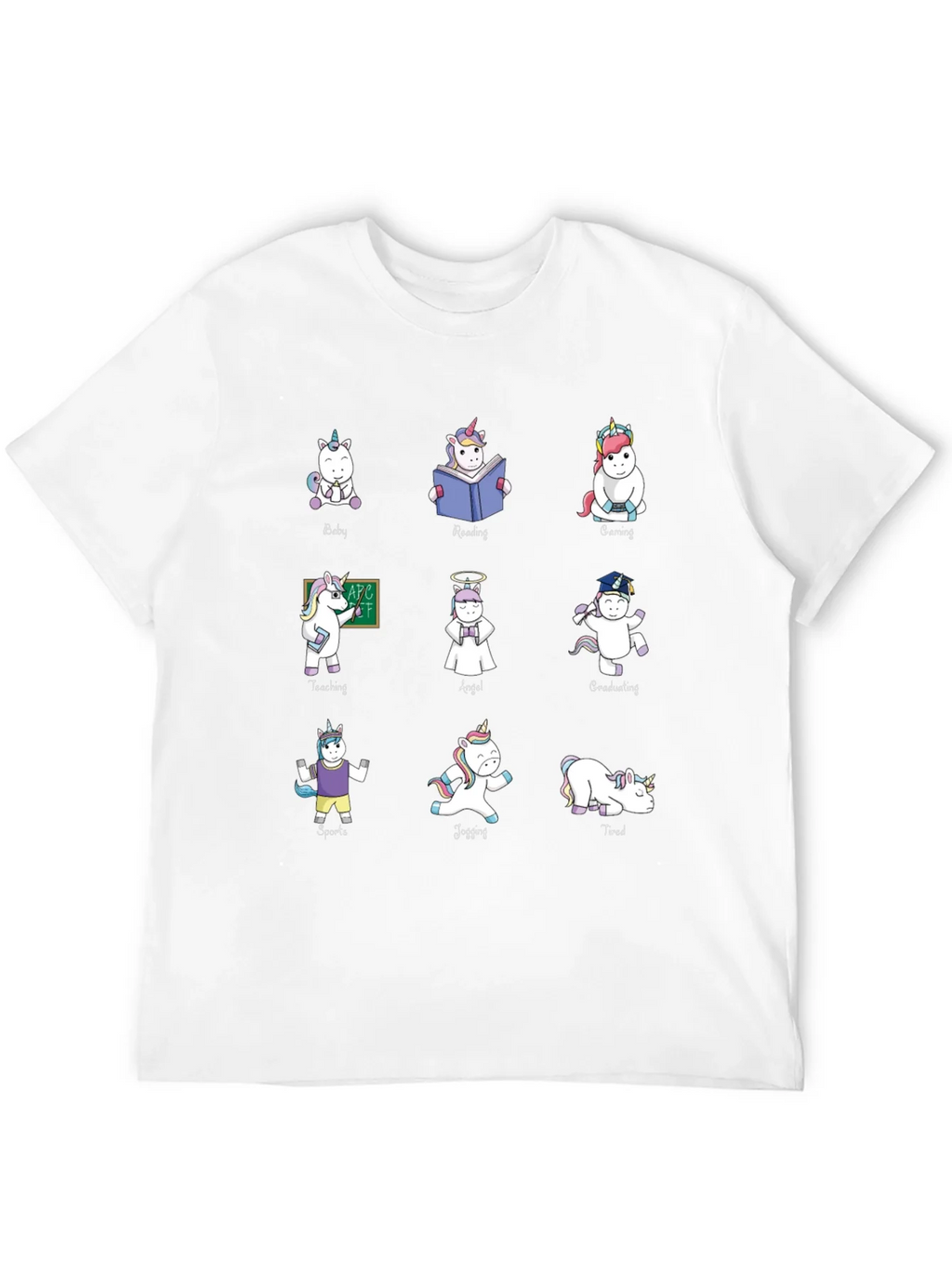 Unicorn Graphic Print T-Shirt - Funny Animal Tee product image 3