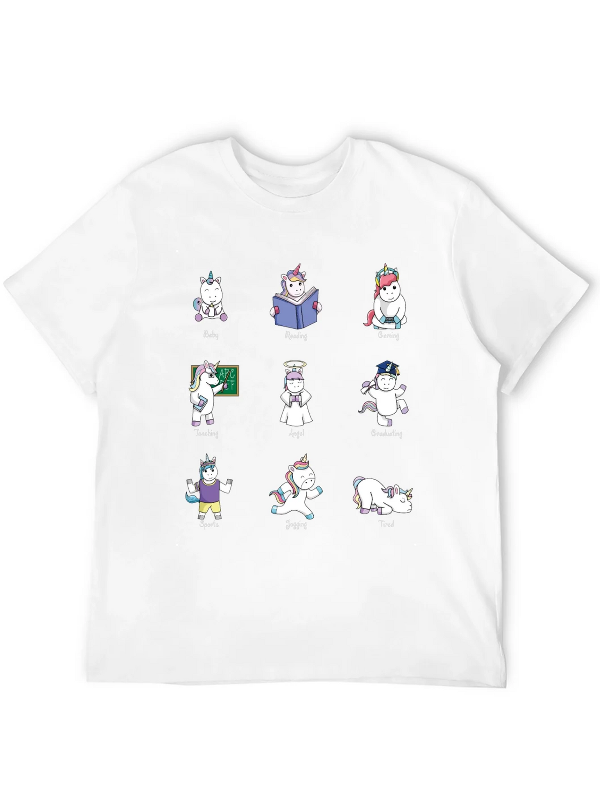 Unicorn Graphic Print T-Shirt - Funny Animal Tee product image 3