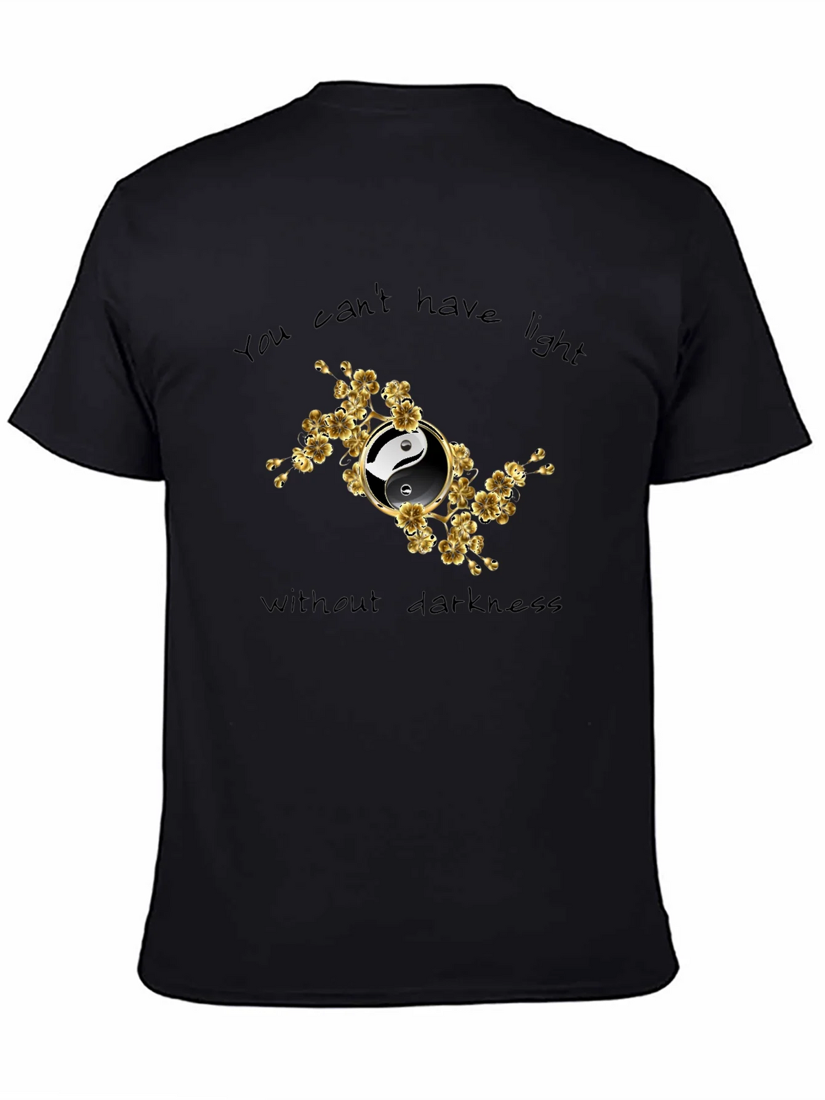 Yin Yang Floral Graphic T-Shirt - Balance & Harmony product image 4