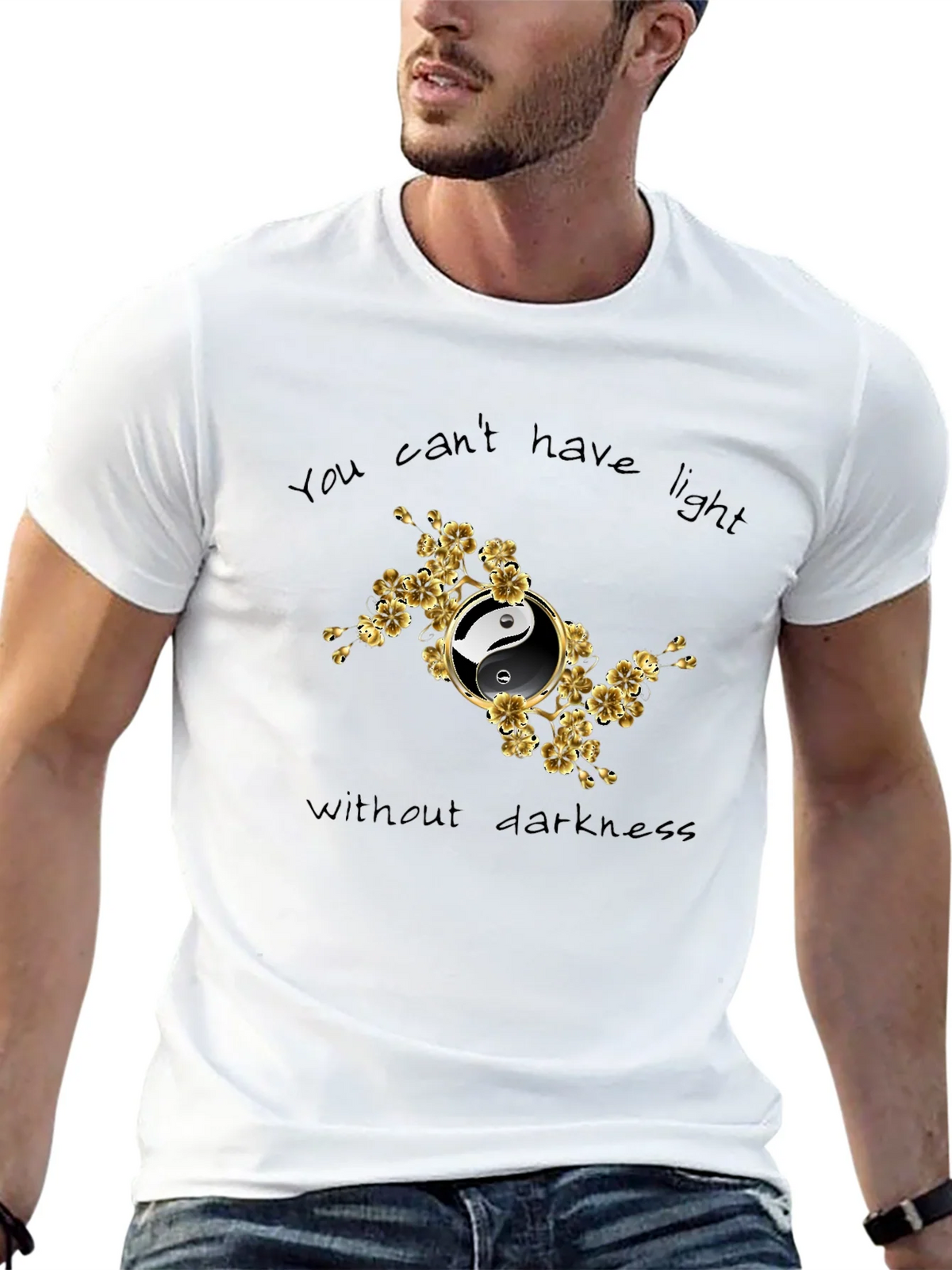 Yin Yang Floral Graphic T-Shirt - Balance & Harmony product image 12
