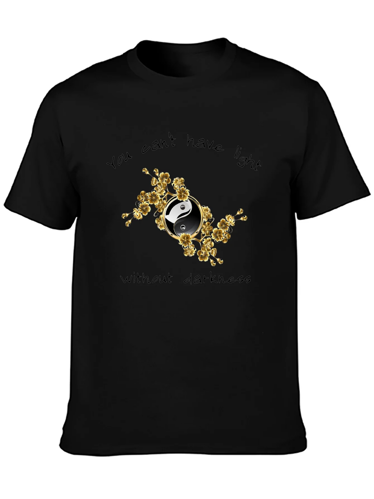 Yin Yang Floral Graphic T-Shirt - Balance & Harmony product image 3
