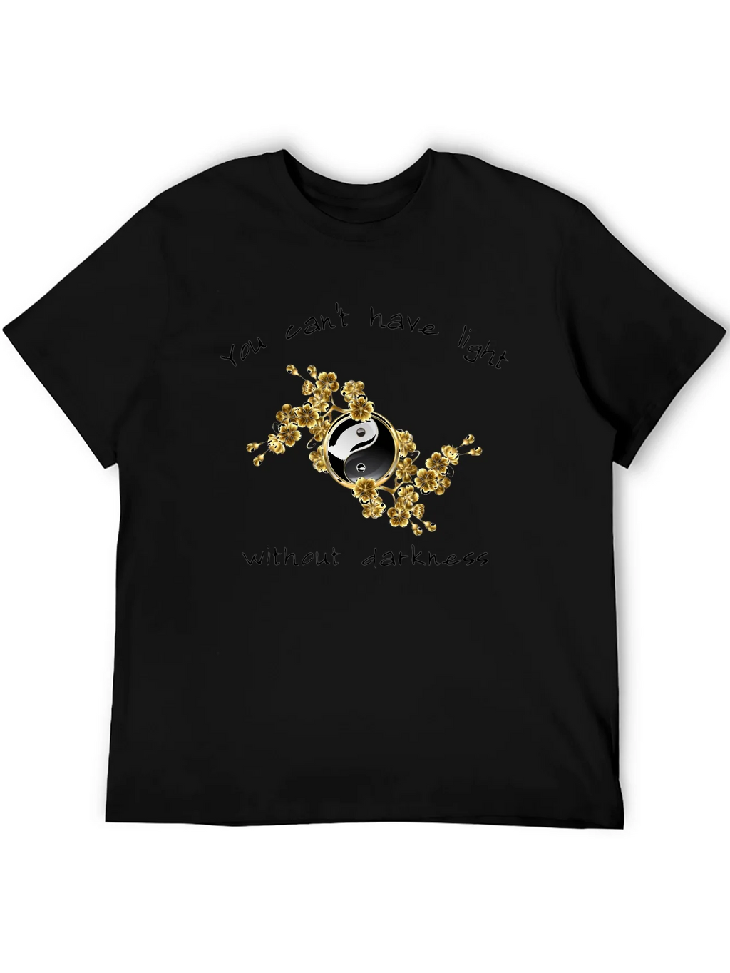 Yin Yang Floral Graphic T-Shirt - Balance & Harmony product image 5