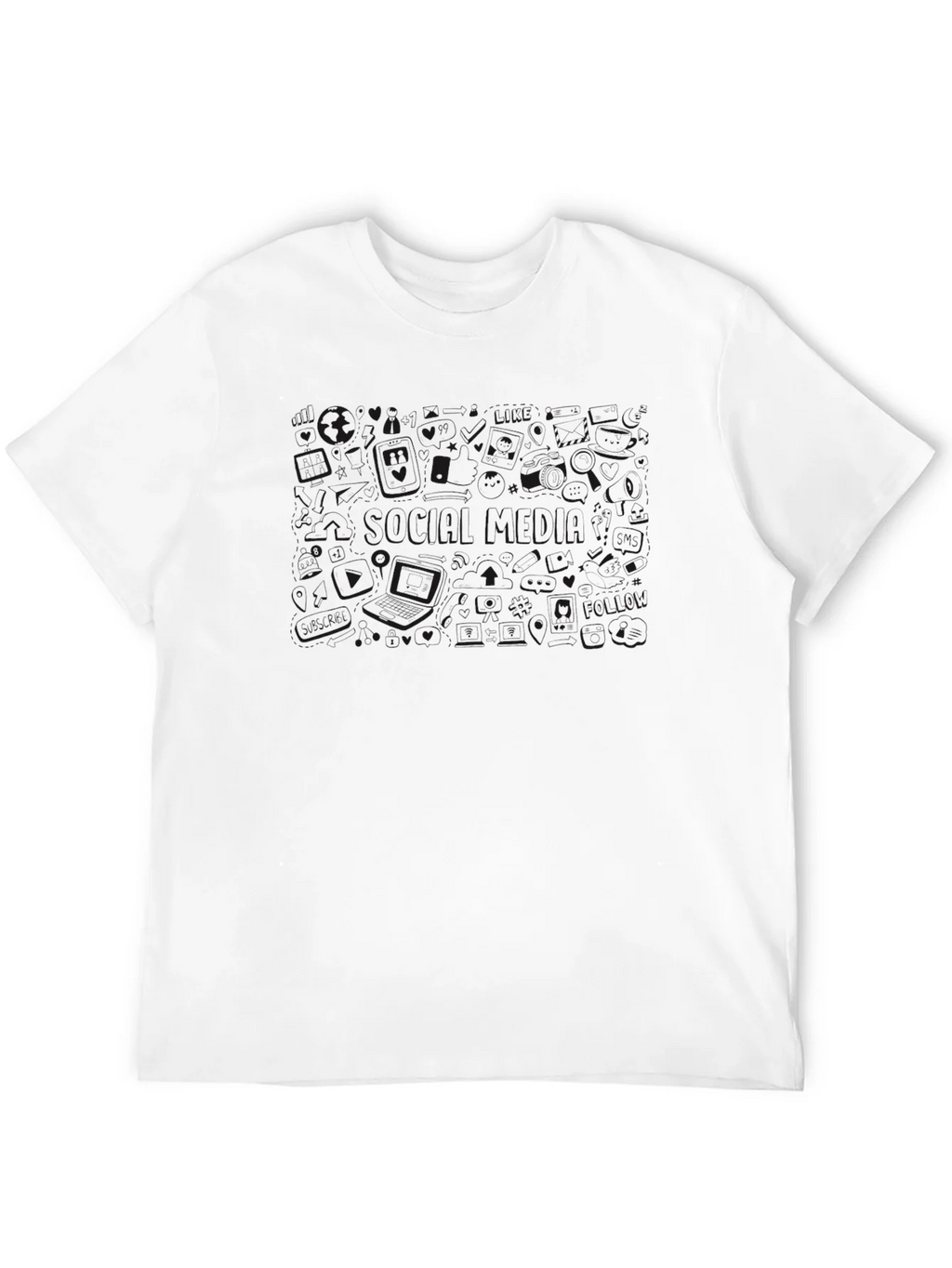 Mens Casual Black Crew Neck Short Sleeve T-Shirt product image 11