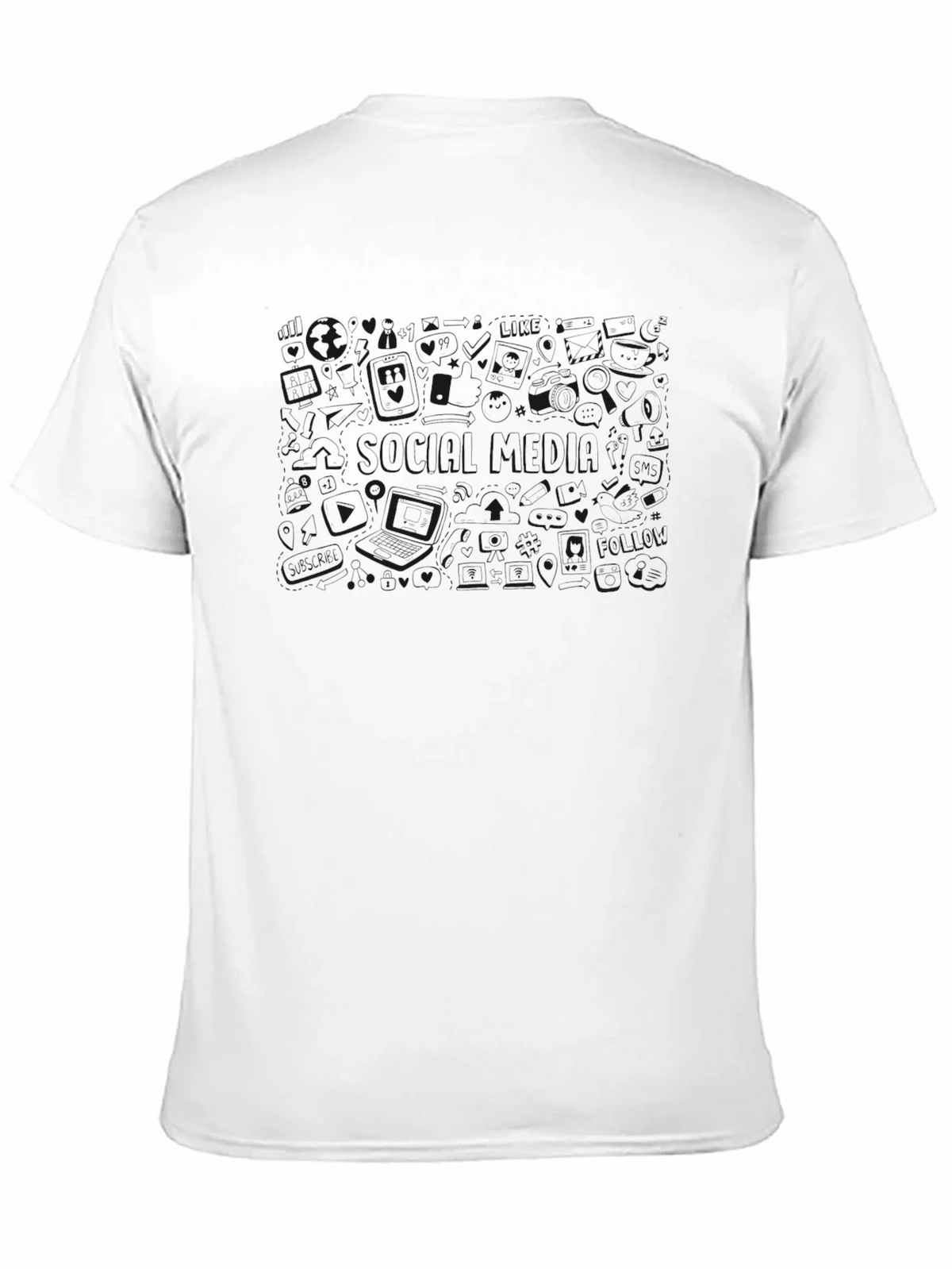 Mens Casual Black Crew Neck Short Sleeve T-Shirt product image 10