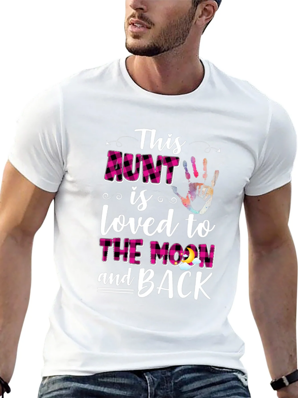 Loved Aunt Graphic T-Shirt - Black product image 10