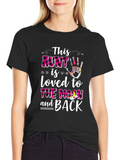 Loved Aunt Graphic T-Shirt - Black product image 1