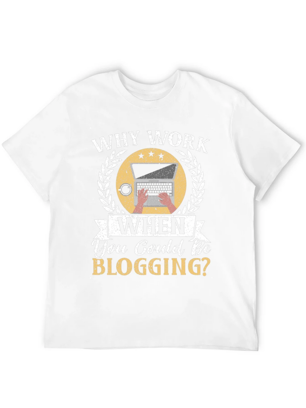 Why Work When You Could Be Blogging Black T-Shirt product image 11