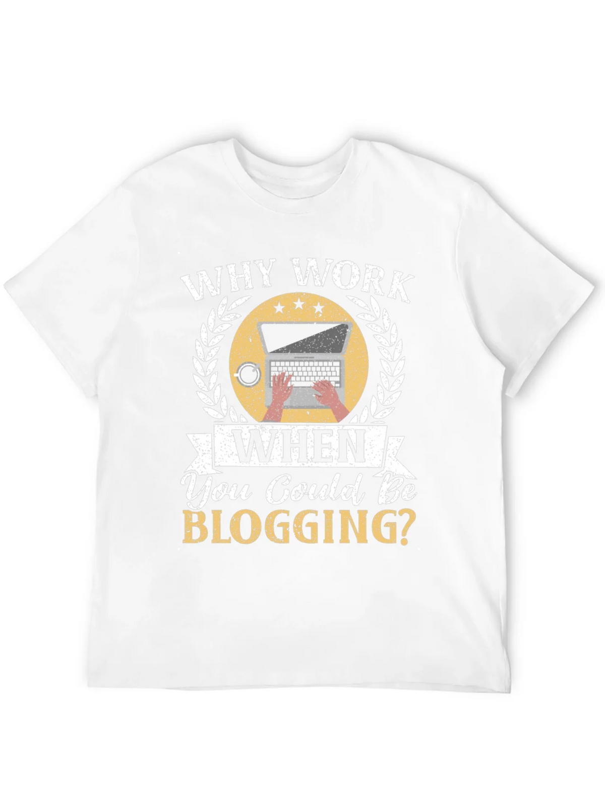 Why Work When You Could Be Blogging Black T-Shirt product image 11
