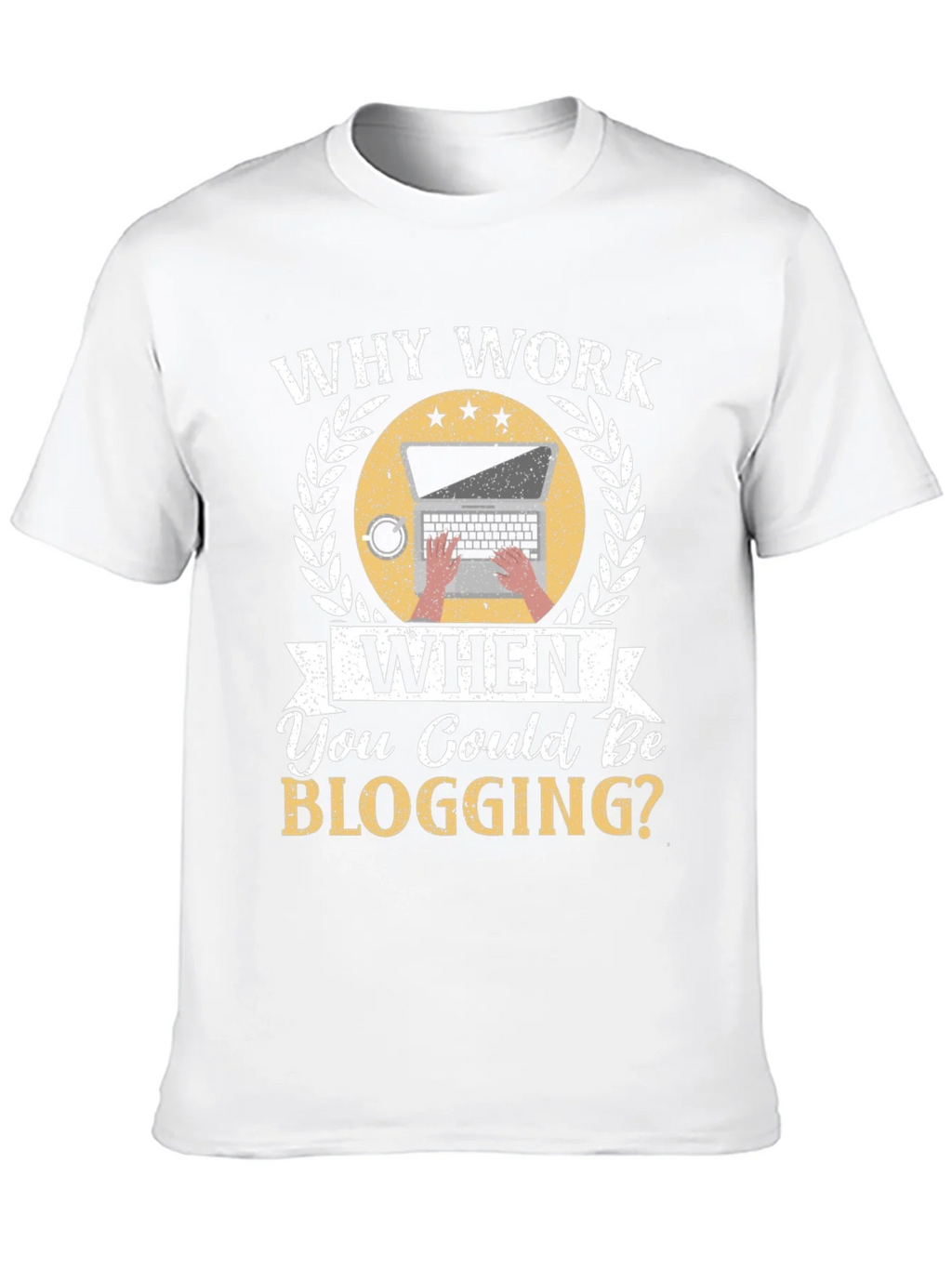 Why Work When You Could Be Blogging Black T-Shirt product image 9
