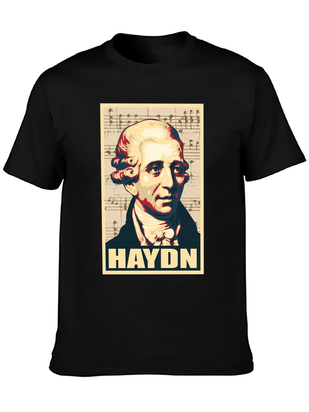 Haydn Portrait Graphic Tee - Classical Music Fan T-Shirt product image 3