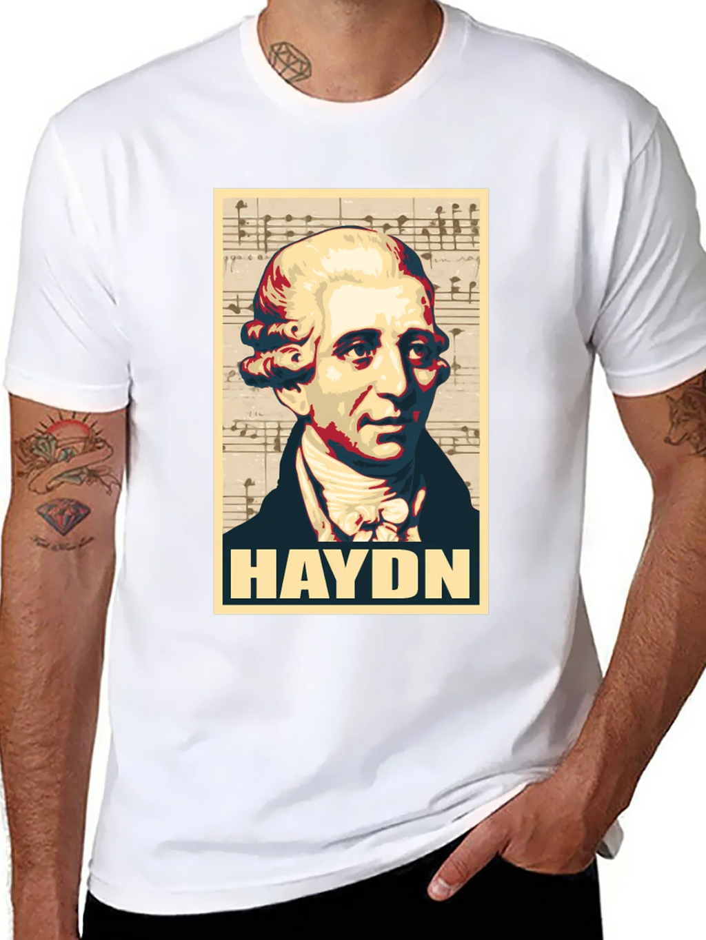 Haydn Portrait Graphic Tee - Classical Music Fan T-Shirt product image 7