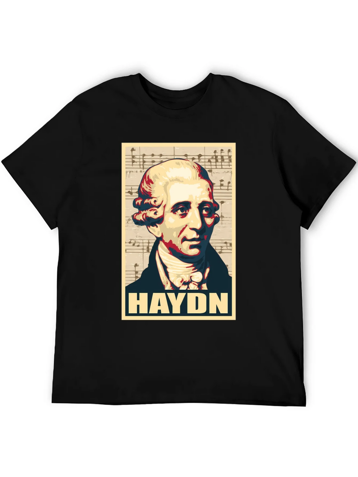 Haydn Portrait Graphic Tee - Classical Music Fan T-Shirt product image 5