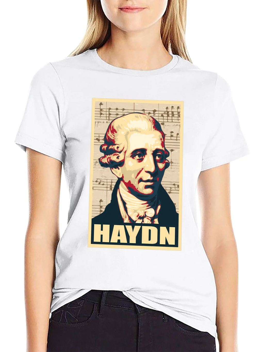 Haydn Portrait Graphic Tee - Classical Music Fan T-Shirt product image 8