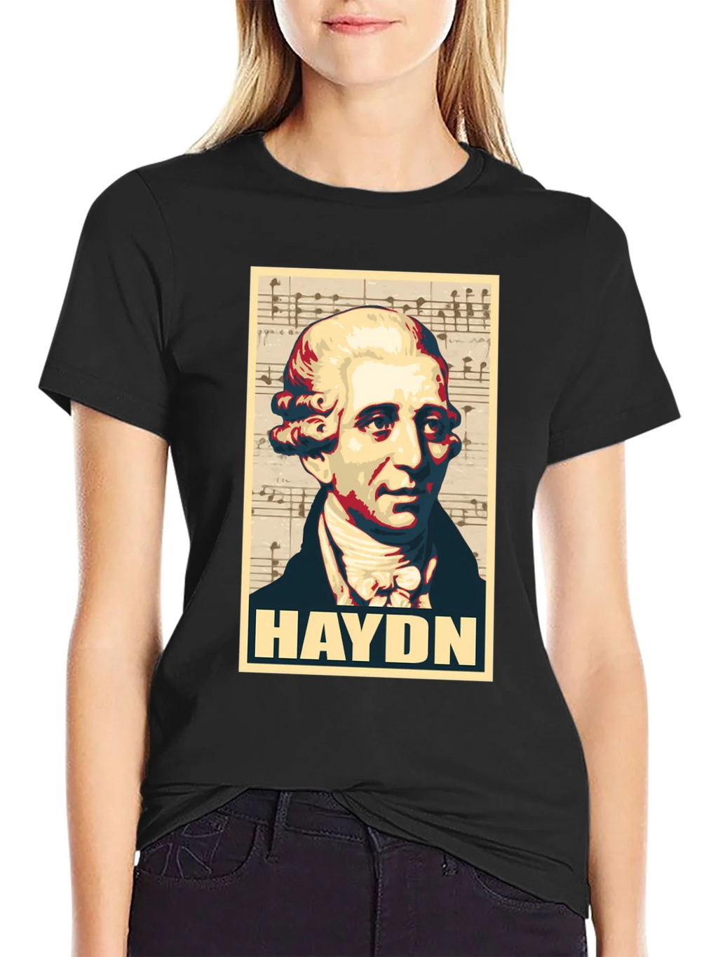 Haydn Portrait Graphic Tee - Classical Music Fan T-Shirt product image 2