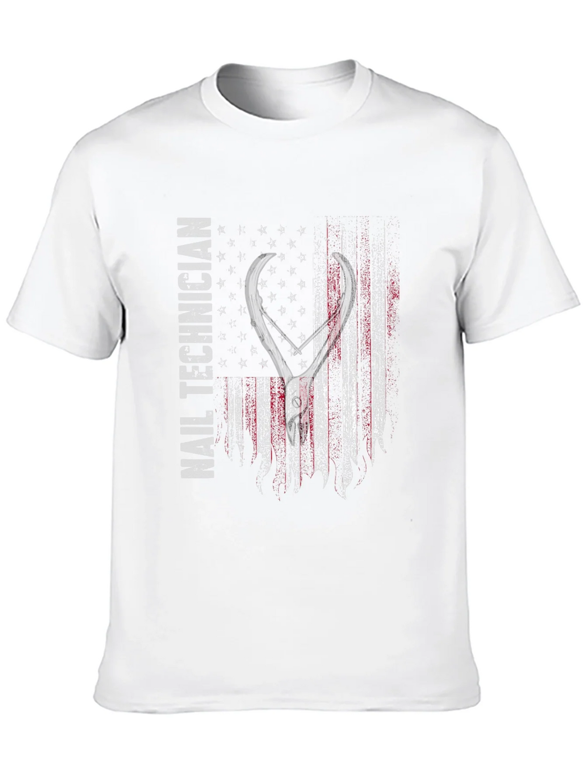 Nail Technician American Flag T-Shirt product image 9