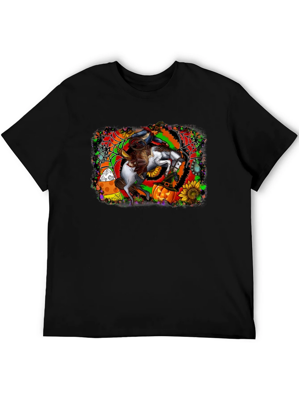 Halloween Horse Rider T-Shirt - Spooky Season Apparel product image 5