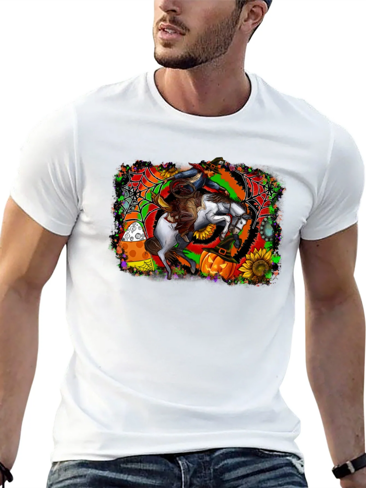 Halloween Horse Rider T-Shirt - Spooky Season Apparel product image 12