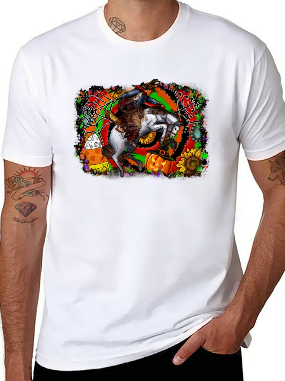 Halloween Horse Rider T-Shirt - Spooky Season Apparel product image 7