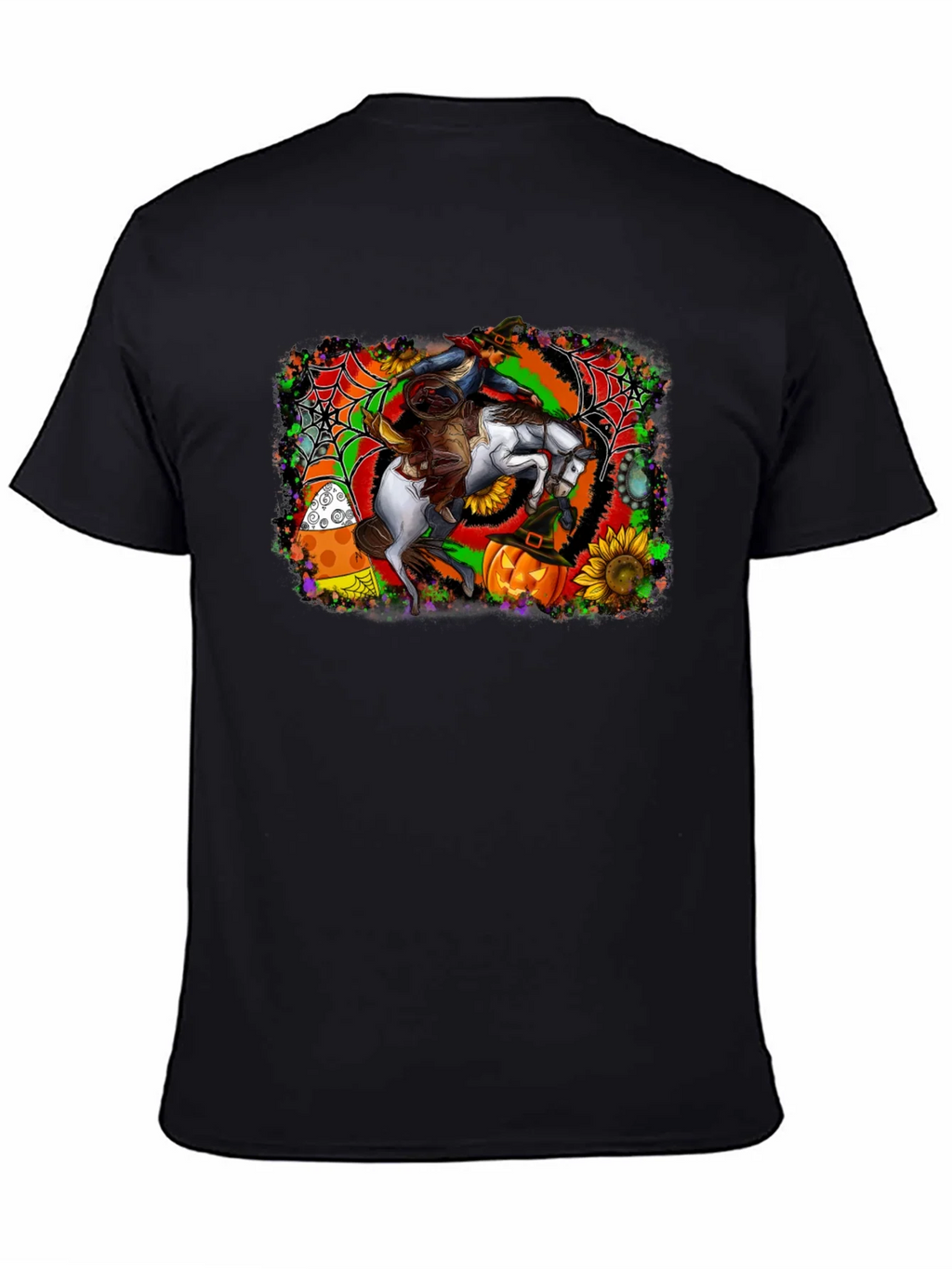 Halloween Horse Rider T-Shirt - Spooky Season Apparel product image 4