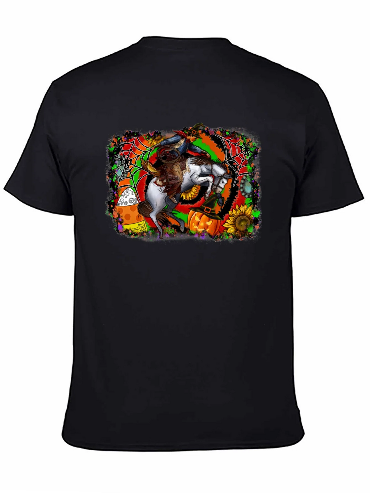 Halloween Horse Rider T-Shirt - Spooky Season Apparel product image 4