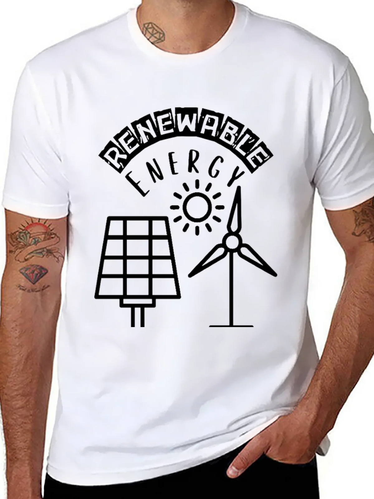 Renewable Energy T-Shirt Solar Wind product image 3