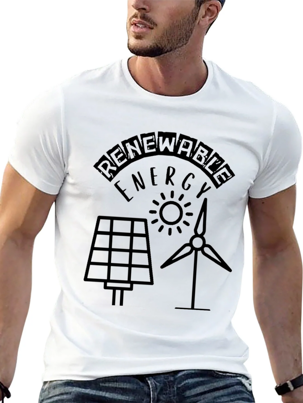 Renewable Energy T-Shirt Solar Wind product image 6