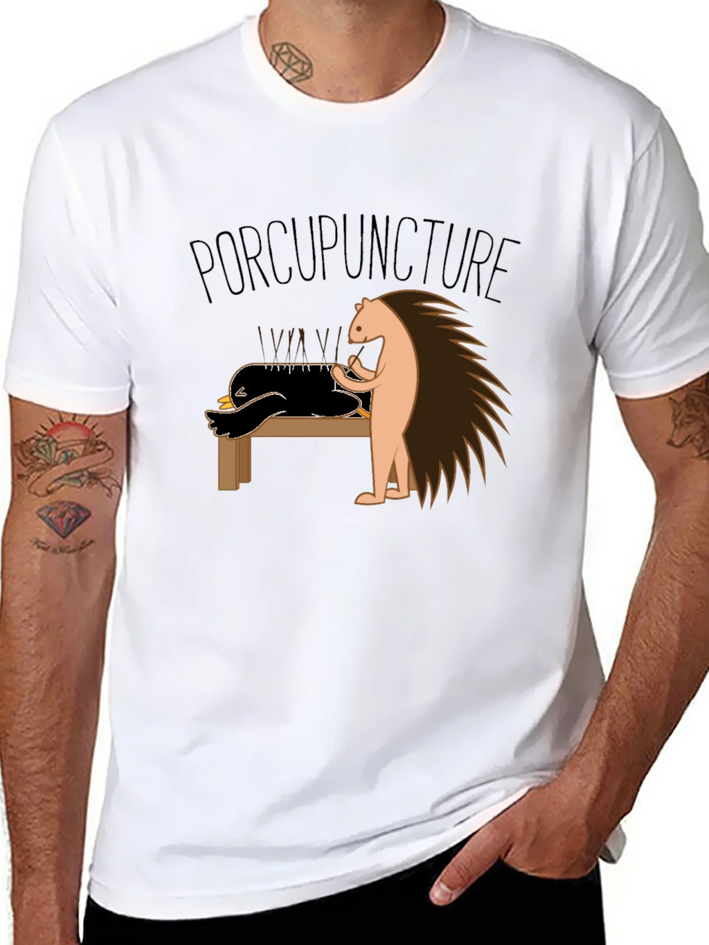 Funny Porcupuncture T-Shirt - Acupuncture Pun Tee product image 7