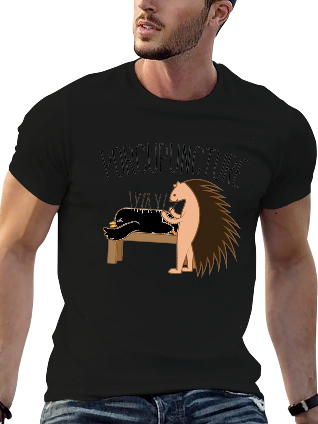 Funny Porcupuncture T-Shirt - Acupuncture Pun Tee product image 6