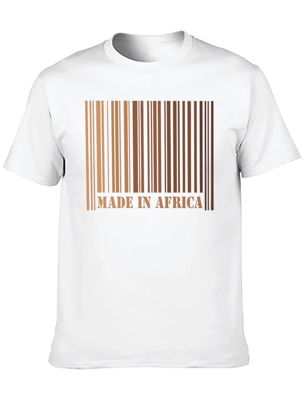 Made in Africa Barcode Graphic Tee - Black Cotton Shirt product image 6