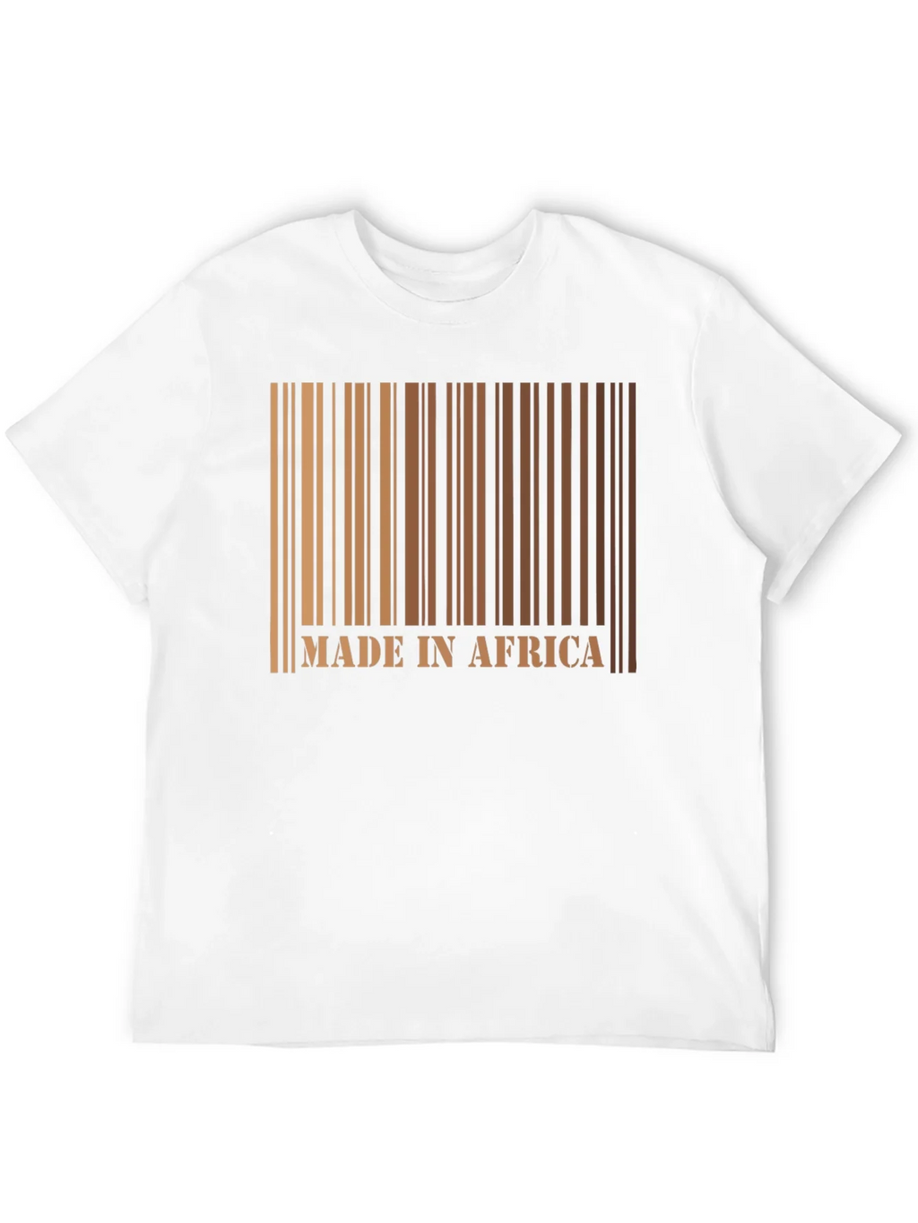 Made in Africa Barcode Graphic Tee - Black Cotton Shirt product image 7