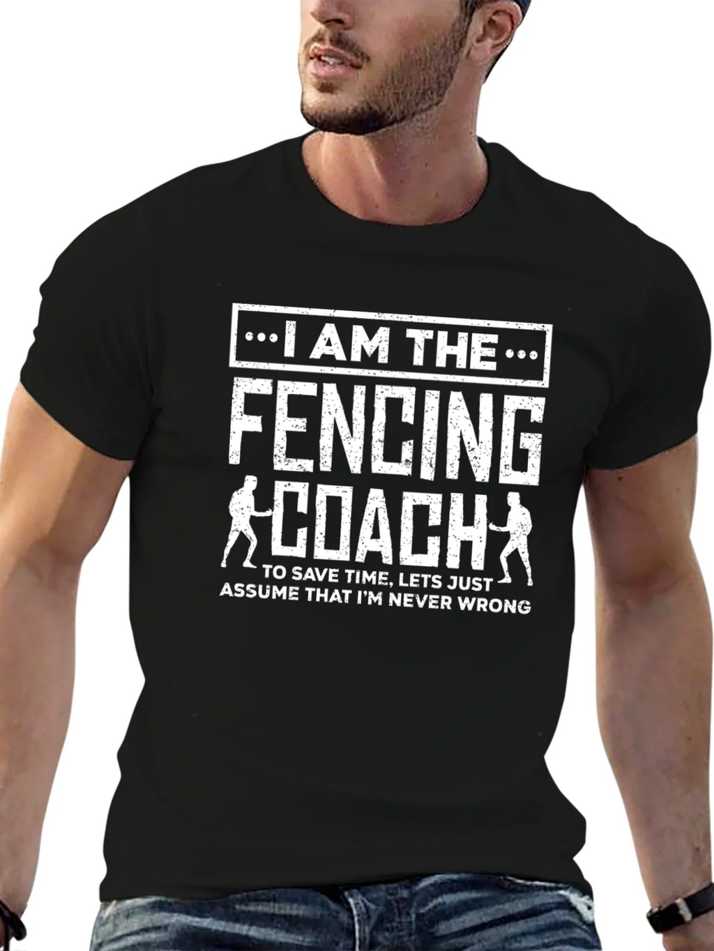 I Am The Fencing Coach T-Shirt product image 6