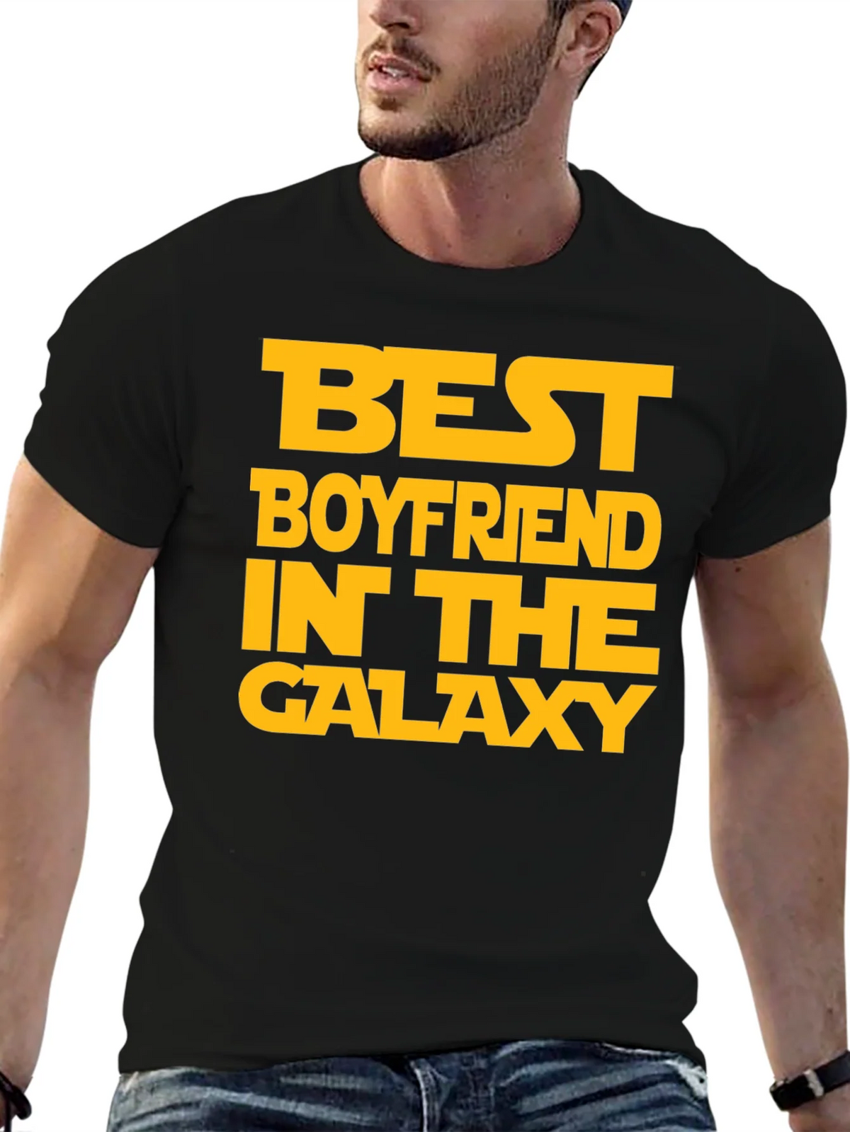 Best Boyfriend in the Galaxy Graphic Tee product image 6
