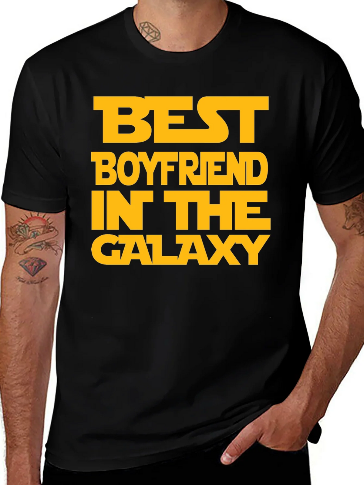 Best Boyfriend in the Galaxy Graphic Tee product image 1