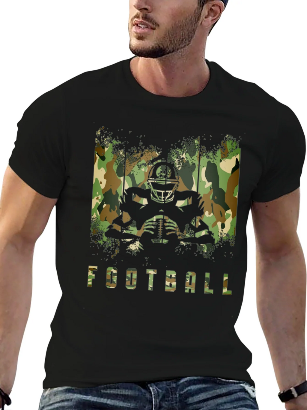 Football Camo T-Shirt - Game Day Ready! product image 6