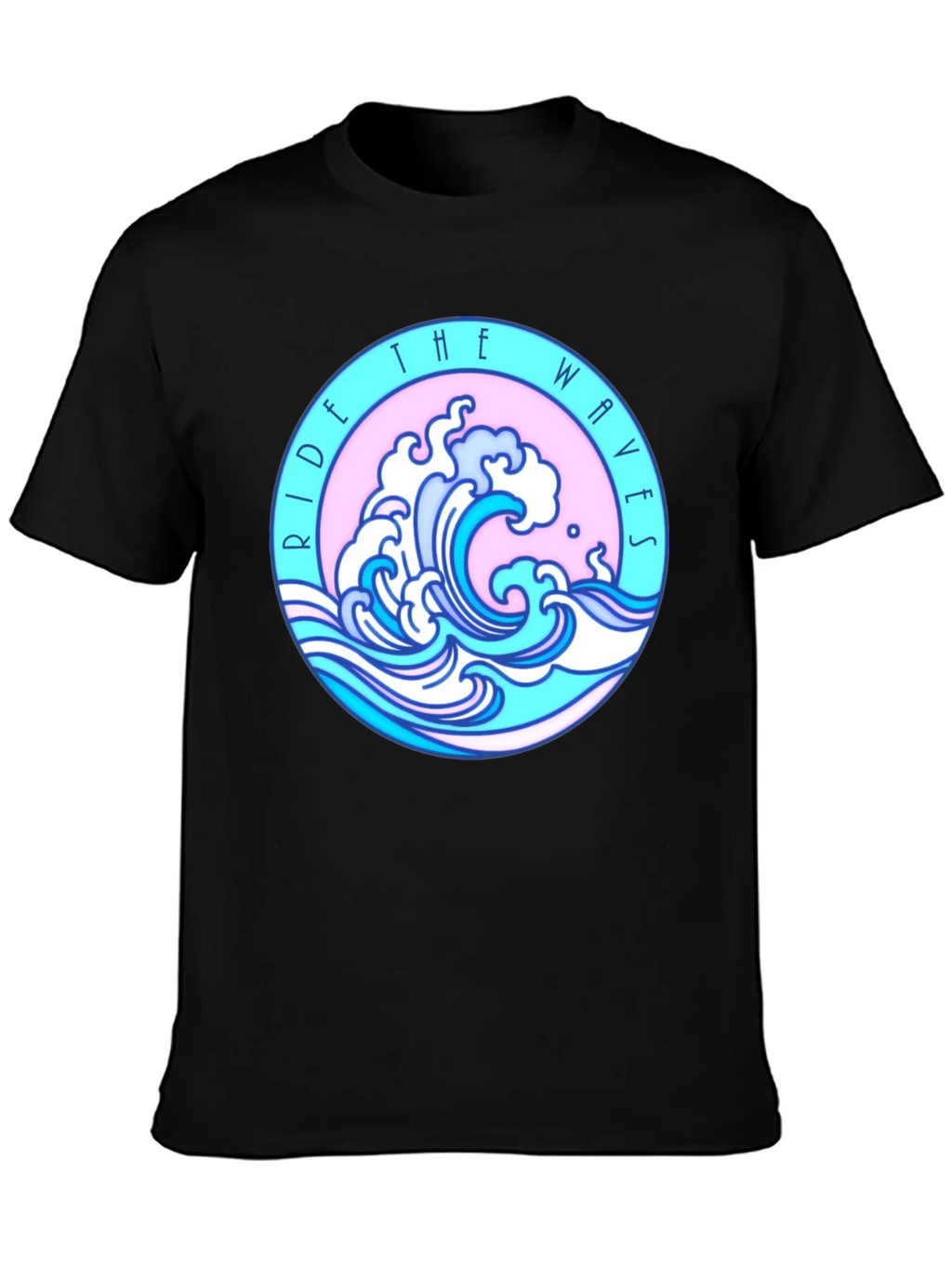 Ride The Waves Black Graphic Tee product image 1