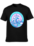 Ride The Waves Black Graphic Tee product image 1