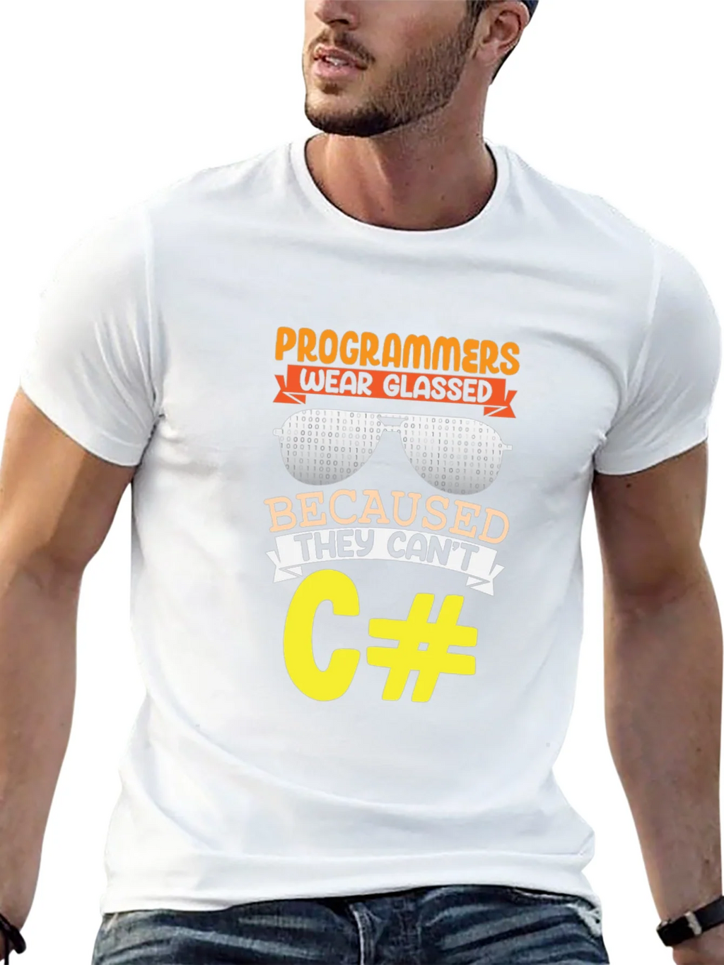 Programmers Wear Glasses Funny Coding T-Shirt product image 12
