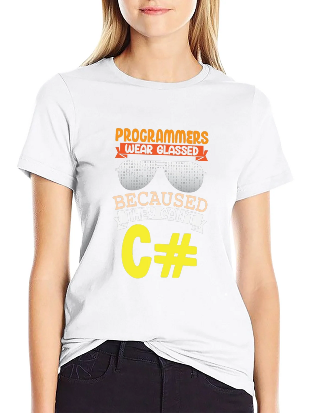 Programmers Wear Glasses Funny Coding T-Shirt product image 8