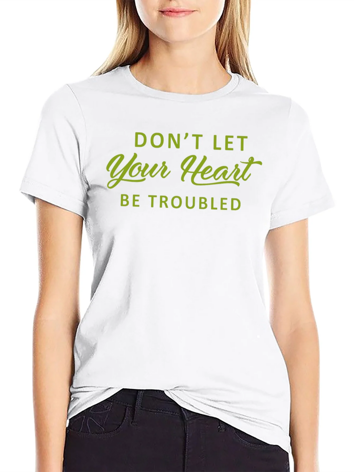 Dont Let Your Heart Be Troubled Graphic Tee product image 3