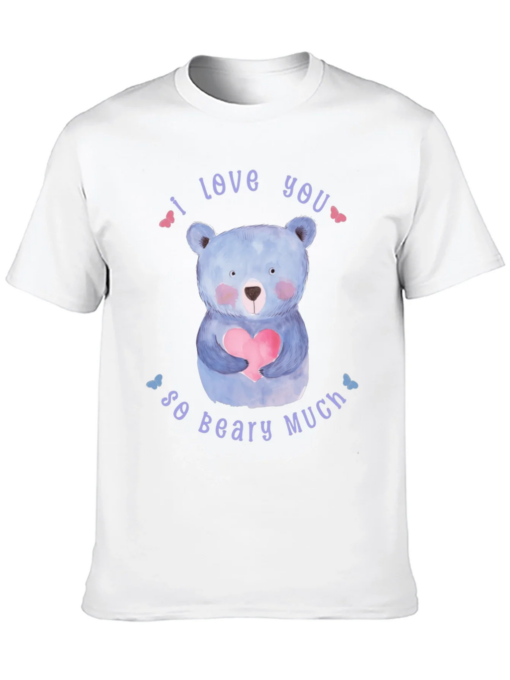 I Love You So Beary Much Black T-Shirt product image 9