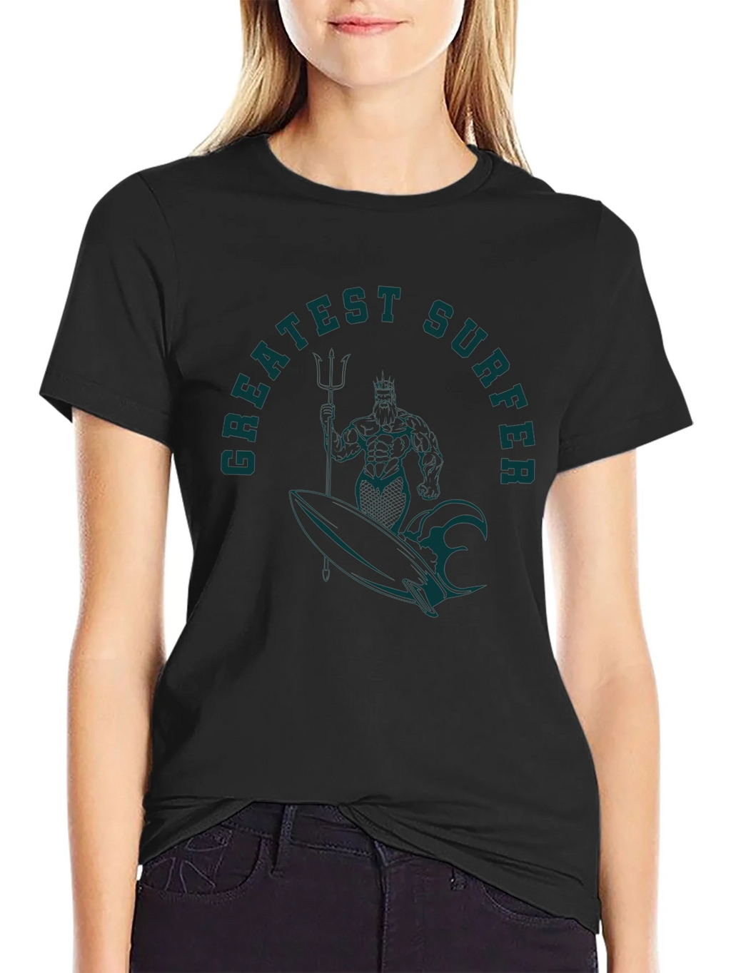 Greatest Surfer Graphic Tee - Black product image 2