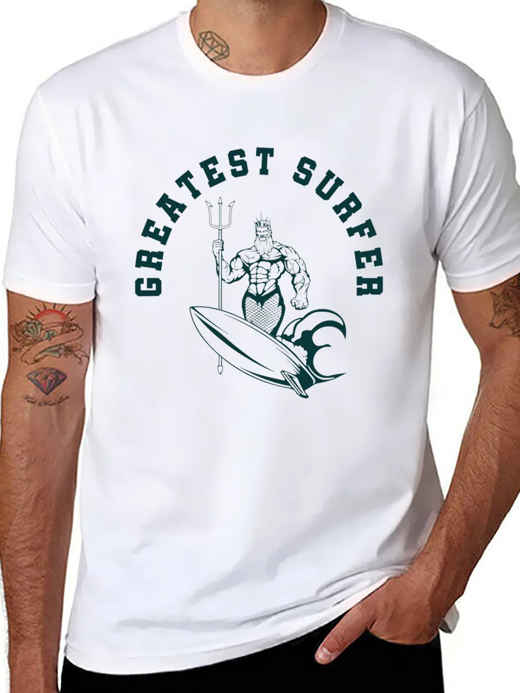 Greatest Surfer Graphic Tee - Black product image 7