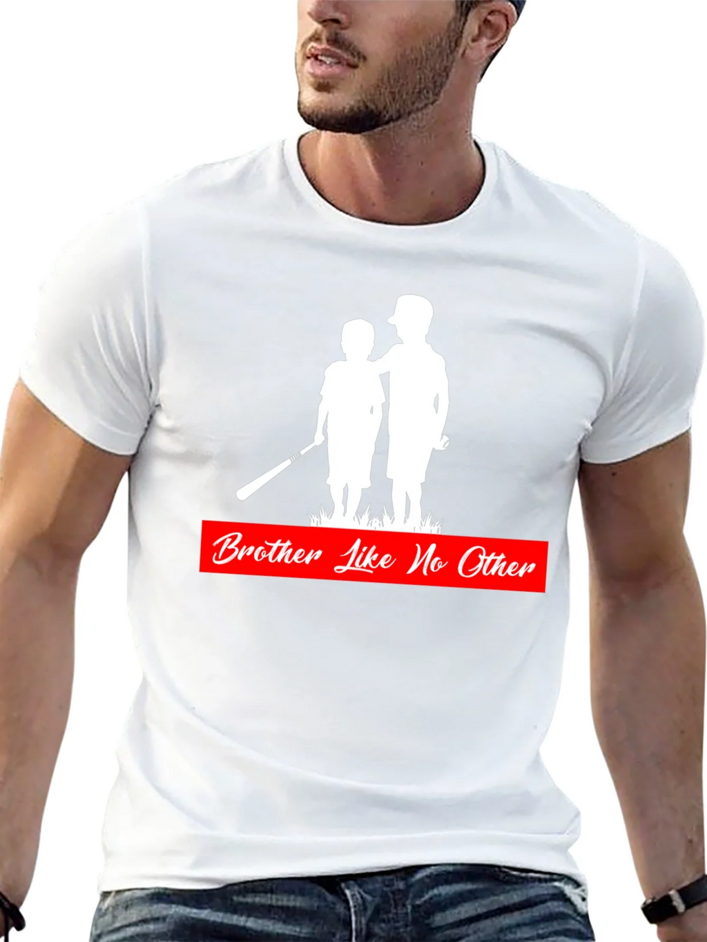 Brother Like No Other T-Shirt - Baseball Silhouette Design product image 12
